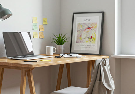 1 Corinthians 16:14 – inspirational scripture art with textured pastel tones.