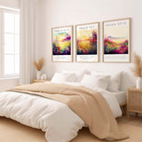 Isaiah 55:12 print with floral meadow and peaceful, inspiring verse. Joy-themed scripture wall art set with beautiful botanical design