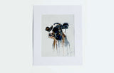 Cow Painting Original Artwork For Sale, Cow Picture Mounted Painting