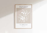 Patient in Affliction Bible Verse Print, Romans 12 Modern Scripture, Abstract Olives Bible Verse Wall Decor