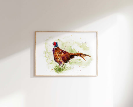 Woodland wildlife print perfect for country interiors.