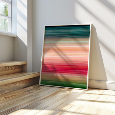Contemporary digital painting Summer, designed to bring warmth and vibrancy to any space.