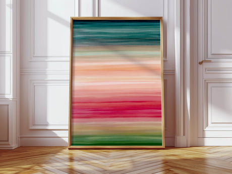 A dynamic abstract artwork that brings the joy and vibrancy of summer into your home.