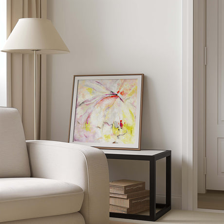 'Taking Flight' – Colourful abstract art print with light airy feel.