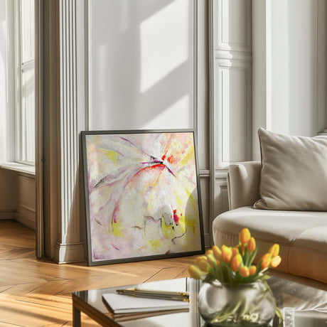 ‘Taking Flight’ Expressive Abstract Art Print, Modern Colourful Oil Painting Print For Energetic and Joyful Wall Art And Home Decor