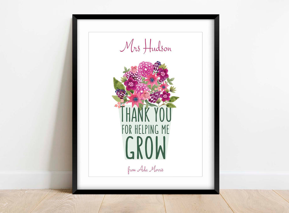 Personalised Thank You Teacher Plant Pot - Plant Pots - All Gifts