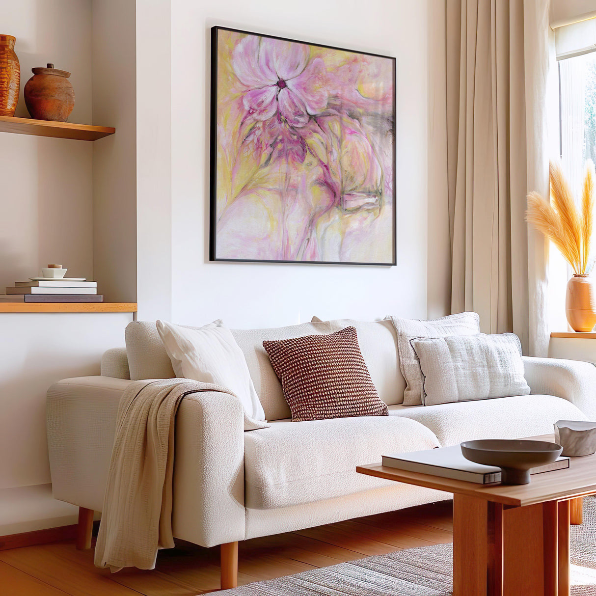 'Through It All' - serene art print capturing warmth and quiet strength.