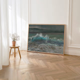 Elegant wave artwork capturing the movement of the sea.