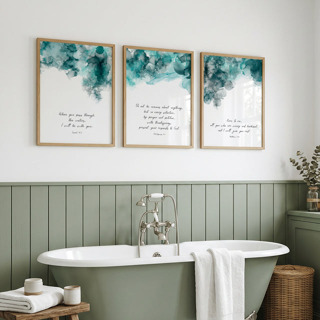 Matthew 11:28 scripture print with soft ink tones reflecting rest and faith in God's promises.