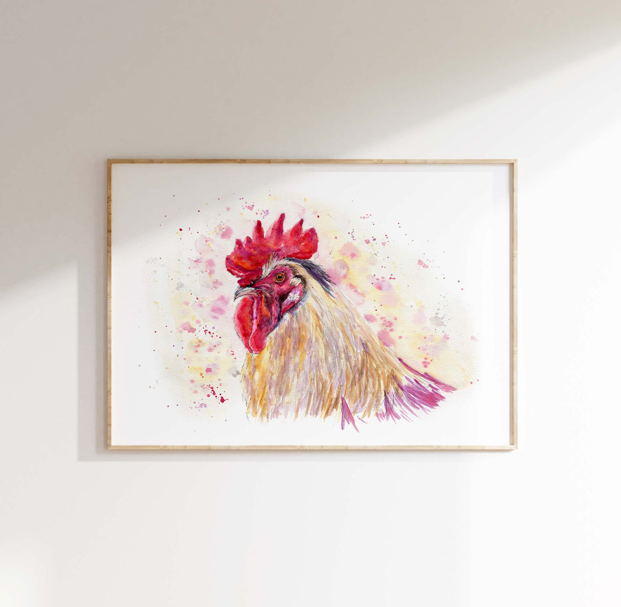 king-of-the-farmyard-chicken-print-rooster-watercolour-wall-art-rustic-home-decor-farmhouse-kitchen-inspiration