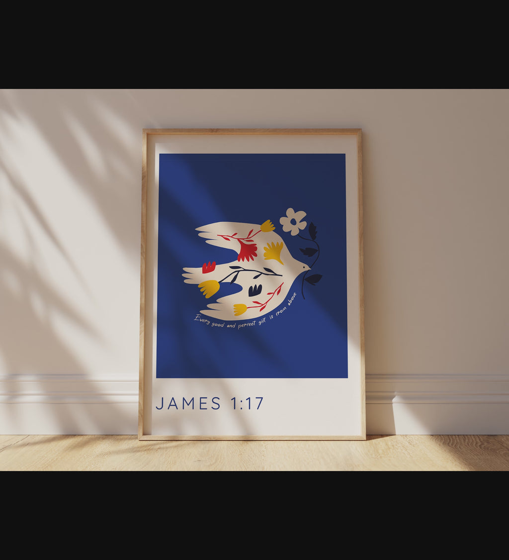 James 1 17 Poster Every Good and Perfect Gift, Ideal as a thoughtful gift for various occasions