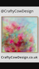 Abstract watercolour print inspired by the colours of flowers blooming on a tree.