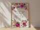 Floral wreath design complementing Psalm 46:1 quote, Versatile home decor: Psalm 46:1 floral wreath print