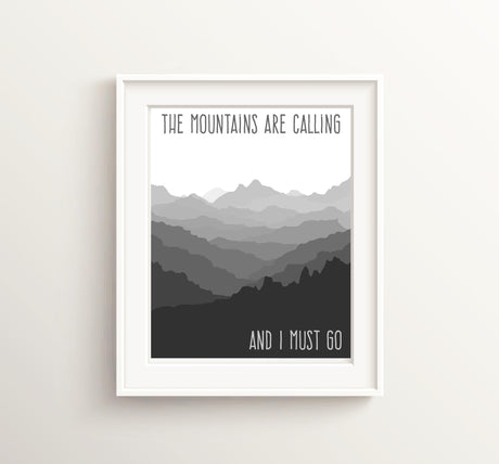 Boys Room Decor, Boys Playroom, Nature, Mountain Poster, Adventure Quotes, Mountain Printable