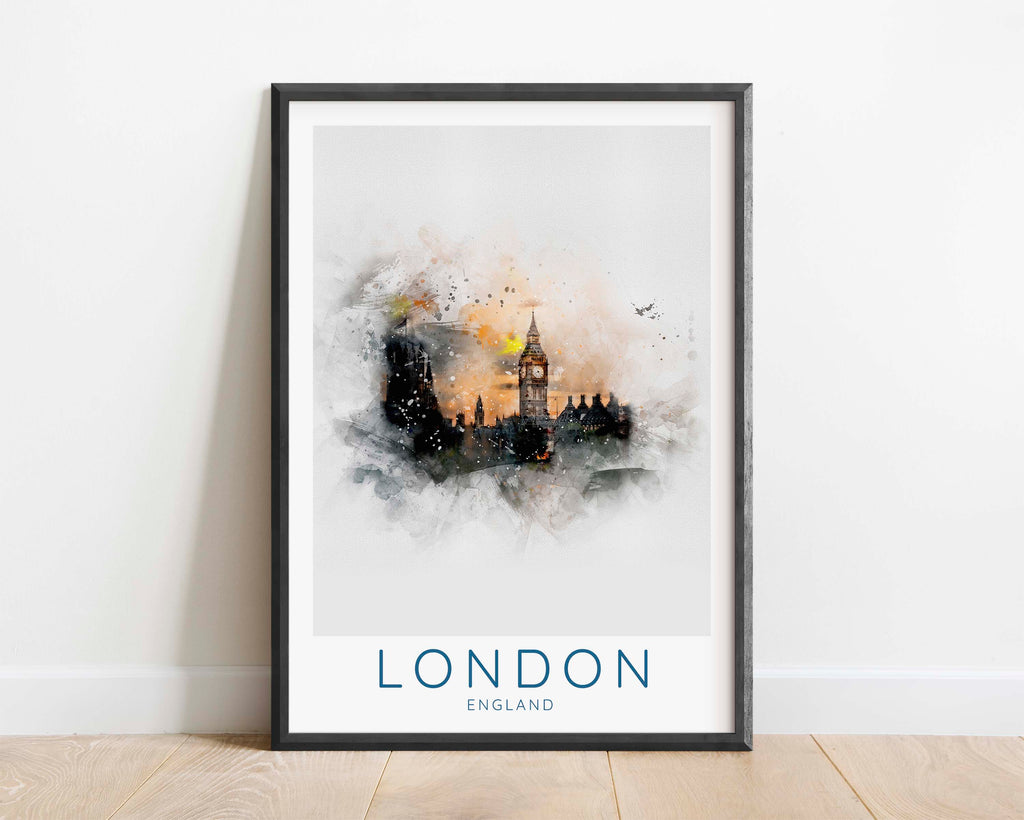 British Wall Art, London skyline print, London poster, London art print, London cityscape print, London Wall Art Prints