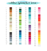 Crafty Cow Design - Colour Pallette colour choice menu