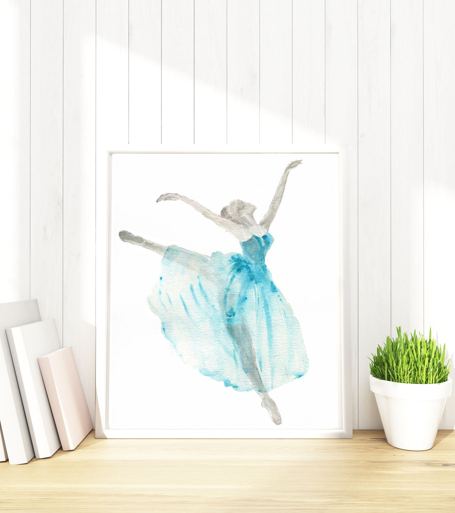Ballerina Watercolor Illustration, Ballerina Pictures, Ballerina Print, Dancer Pictures, Dancer Gifts, Dancer Gift Ideas