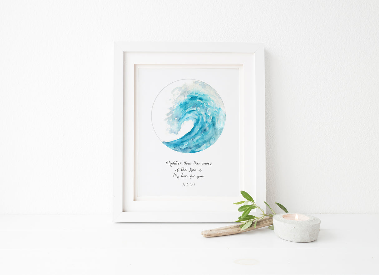 Ocean Theme Wall Decor, Ocean Theme Wall Art, Beach Themed Wall Art, Ocean Themed Bathroom Wall Art, Custom Quote Print