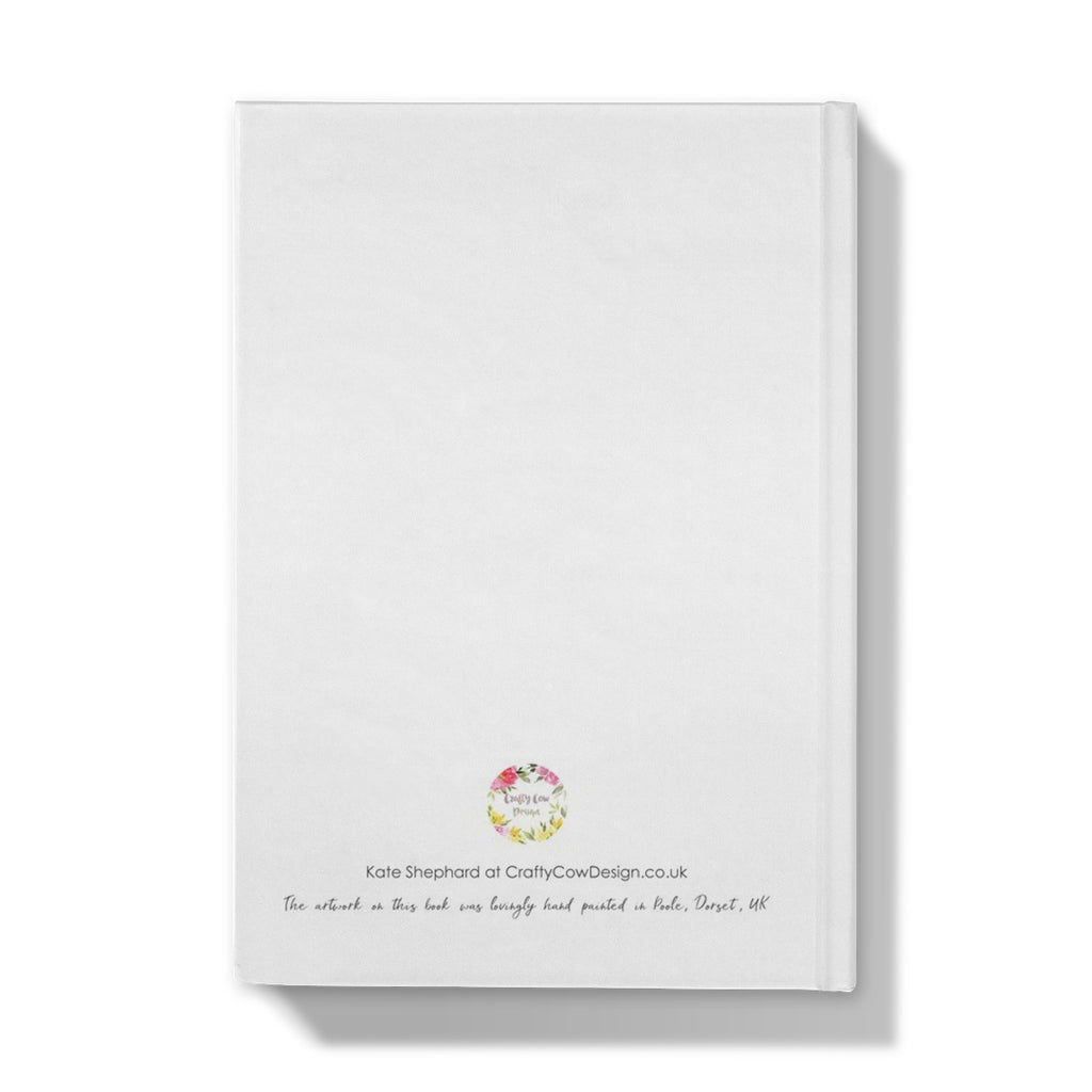Premium peacock artwork hardback notebook, Artistic watercolour peacock writing journal, Peacock-inspired blank journal