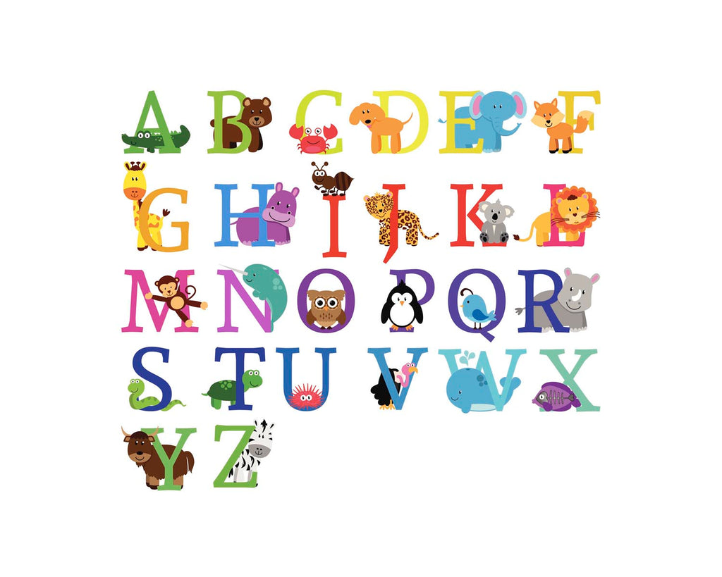 Crafty Cow Design - Animal Name Print Letter Options