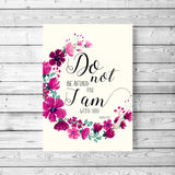 Bible Verses about Courage, Inspirational Bible Verses about strength, Inspirational pink and purple floral artwork with Isaiah 43:5