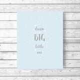 inspirational nursery wall art, inspirational nursery prints, nursery wall art uk, nursery prints uk, pastel blue nursery