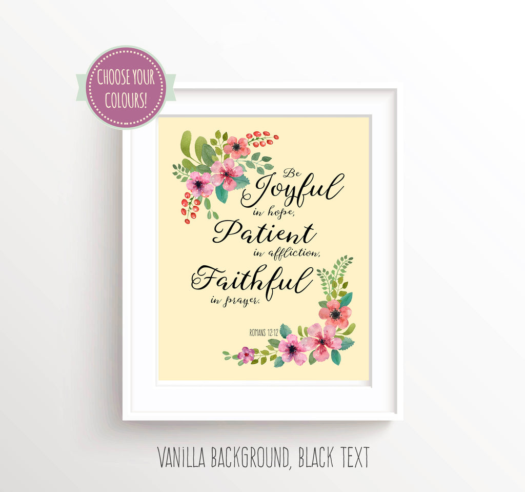 Be Joyful Poster - Personalized Quote Print, Personalised Text Print, Personalized Text Print, Personalised Message Print, Personalized Message Print