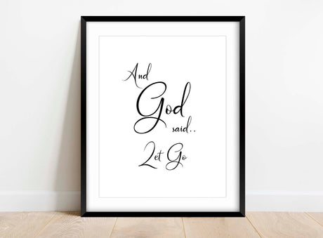 christian quote about faith, christian wall art about faith , christian wall art about trust, trusting in God when times are hard; Black and white scripture print with swirly text, ideal Christian gift or decor.