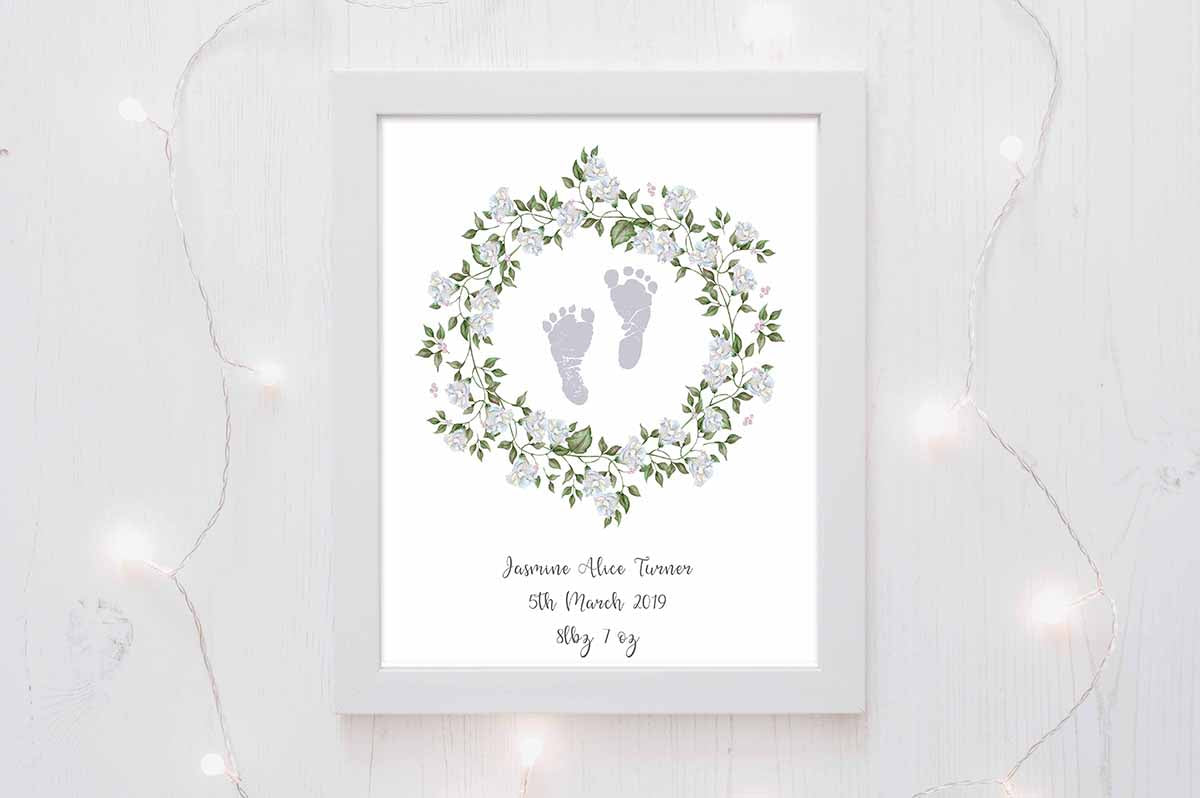 Birth Details Keepsake Gift for New Mummy - Pretty addition to a little girls nursery