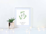 Baby Footprint Wall Art for Nursery UK, Baby Footprint Gifts Keepsake