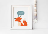 woodland baby boy nursery decor, woodland nursery, woodland animal nursery prints, woodland animal prints, fox nursery