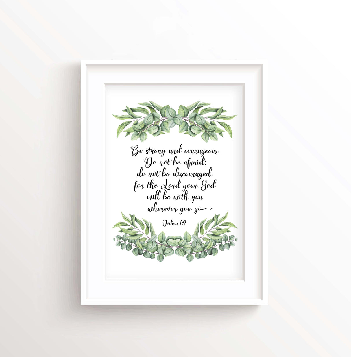 Joshua 1 verse 9 print, Biblical Gifts Women, Biblical Gifts, Bible Verse