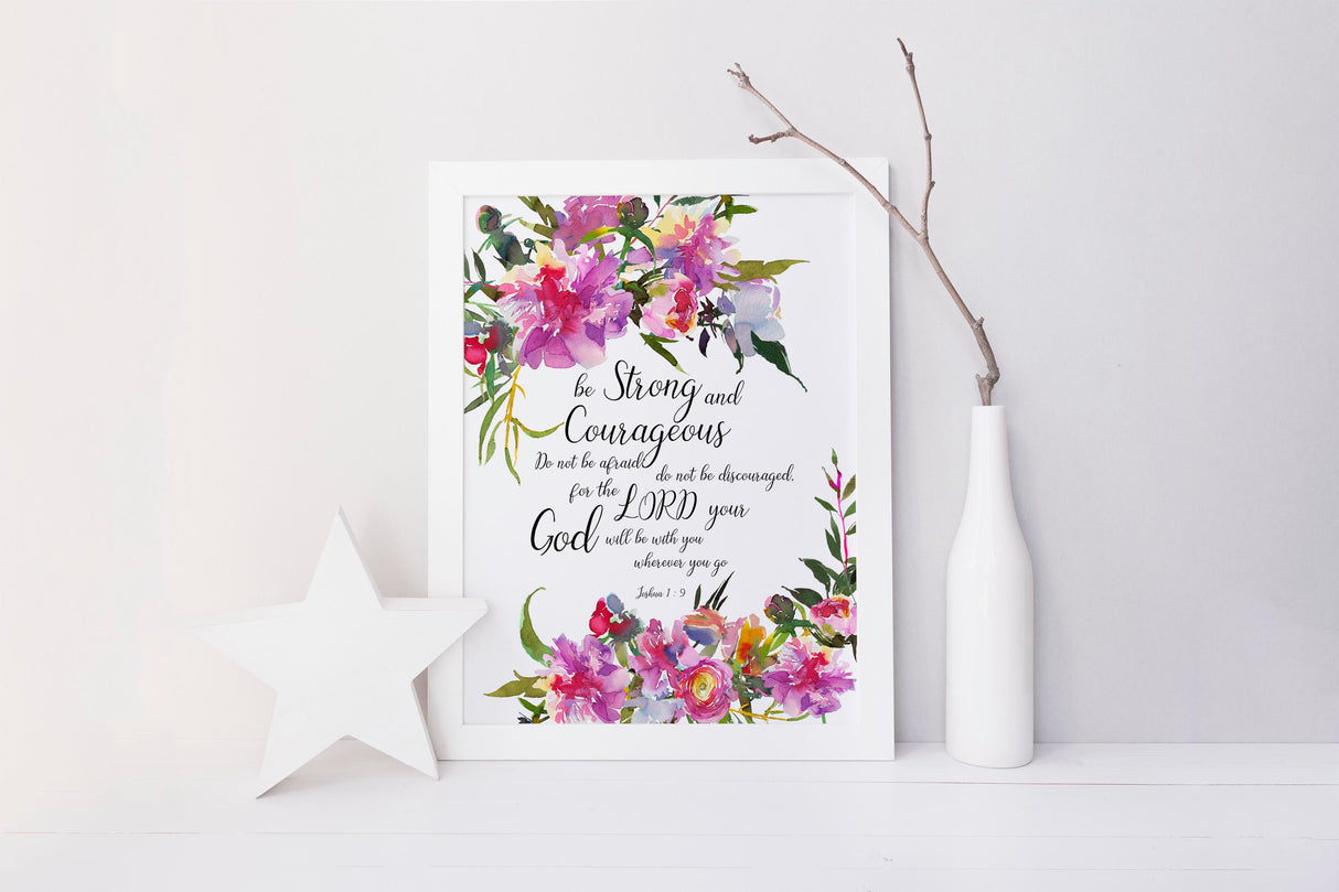 floral christian wall art, christian wall art uk, contemporary christian wall art, spiritual wall art uk, bible verse