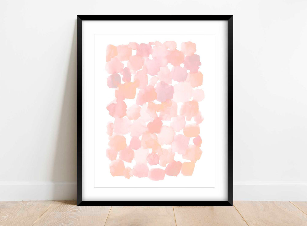 pink Abstract Art Prints, blush pink Wall Decor, Watercolor Abstract Art, pink abstract wall art uk, blush pink art prints
