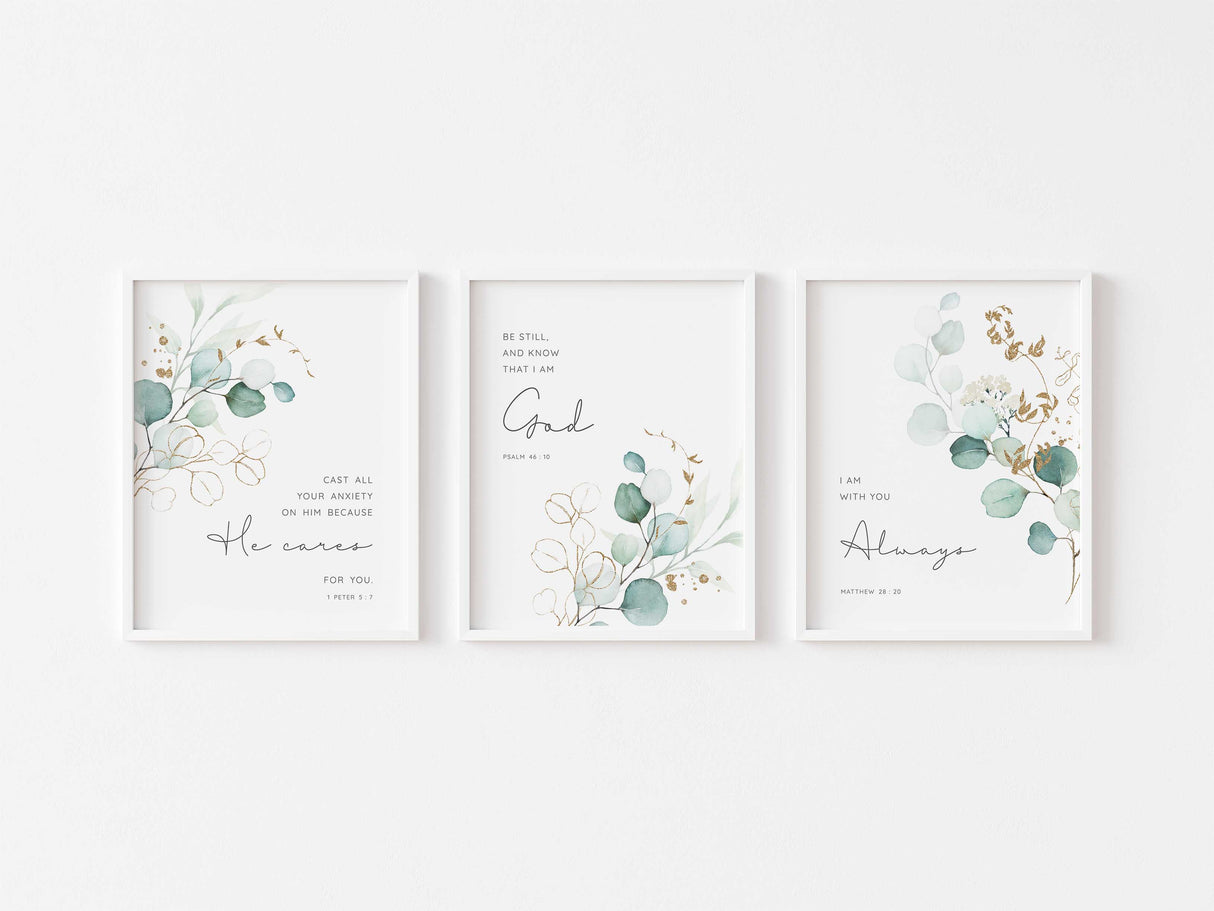 Christian Print Sets, Contemporary Christian Wall Art Uk, Bible Art, modern christian wall art, christian artwork for home