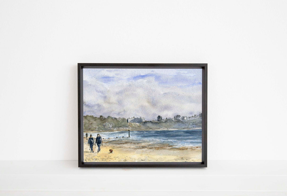 dorset beach paintings, bournemouth seascape, bournemouth print, dorset print, dorset art, dorset artist, dorset artists