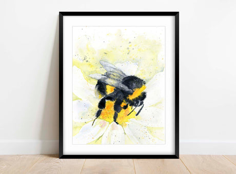 Bumble Bee Wall Art Print, Bumblebee Prints UK, Bumblebee Art Print, Bee Prints, Bumblebee Artwork, large bee wall art