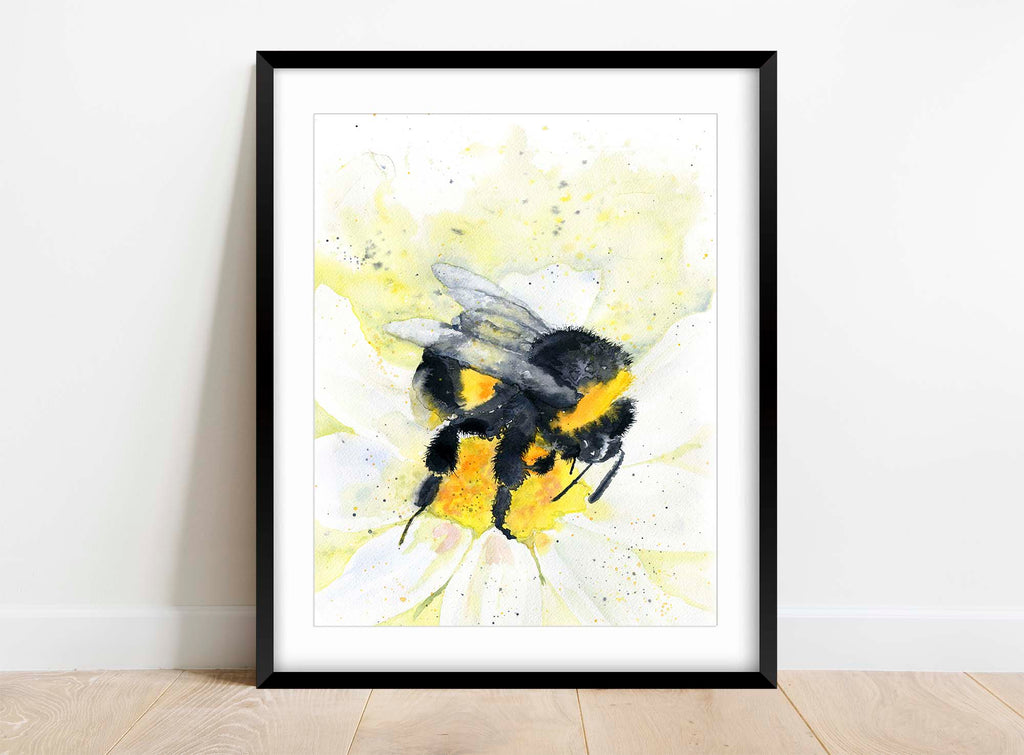 Bumble Bee Wall Art Print, Bumblebee Prints UK, Bumblebee Art Print, Bee Prints, Bumblebee Artwork, large bee wall art