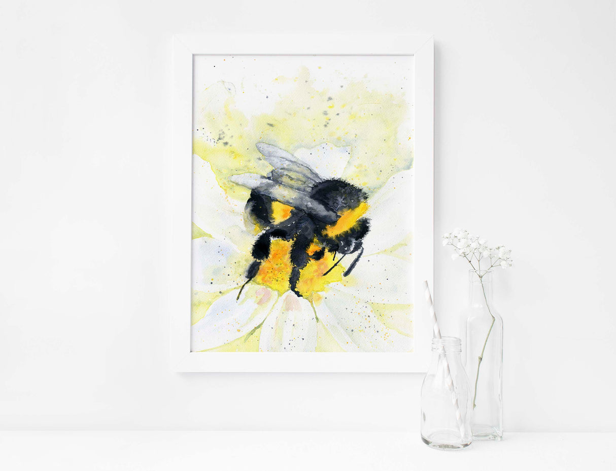 bee garden wall art, bumble bee wall art uk, big bumble bee wall art, pretty bumble bee wall art, bumblebee insect wall art