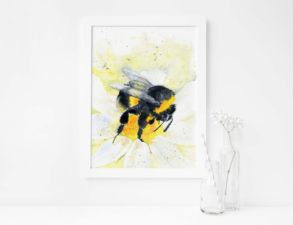 bee garden wall art, bumble bee wall art uk, big bumble bee wall art, pretty bumble bee wall art, bumblebee insect wall art