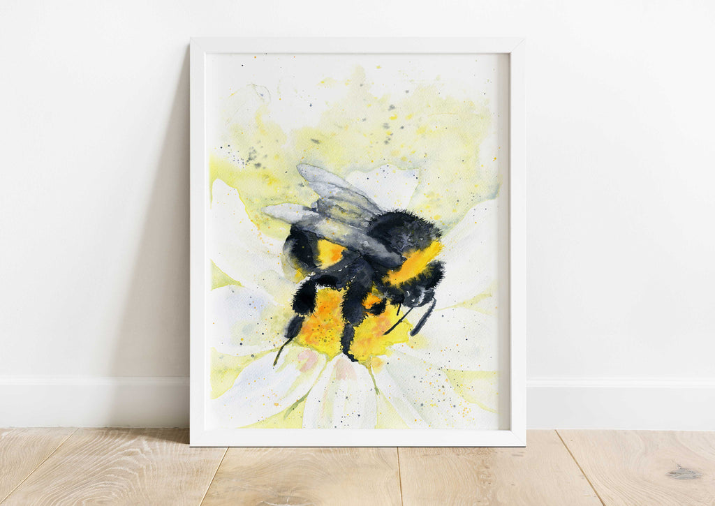 bumblebee print, bumble bee wall art, bumblebee wall art, bumblebee wall art, bee watercolor, bumblebee watercolour, bee watercolour