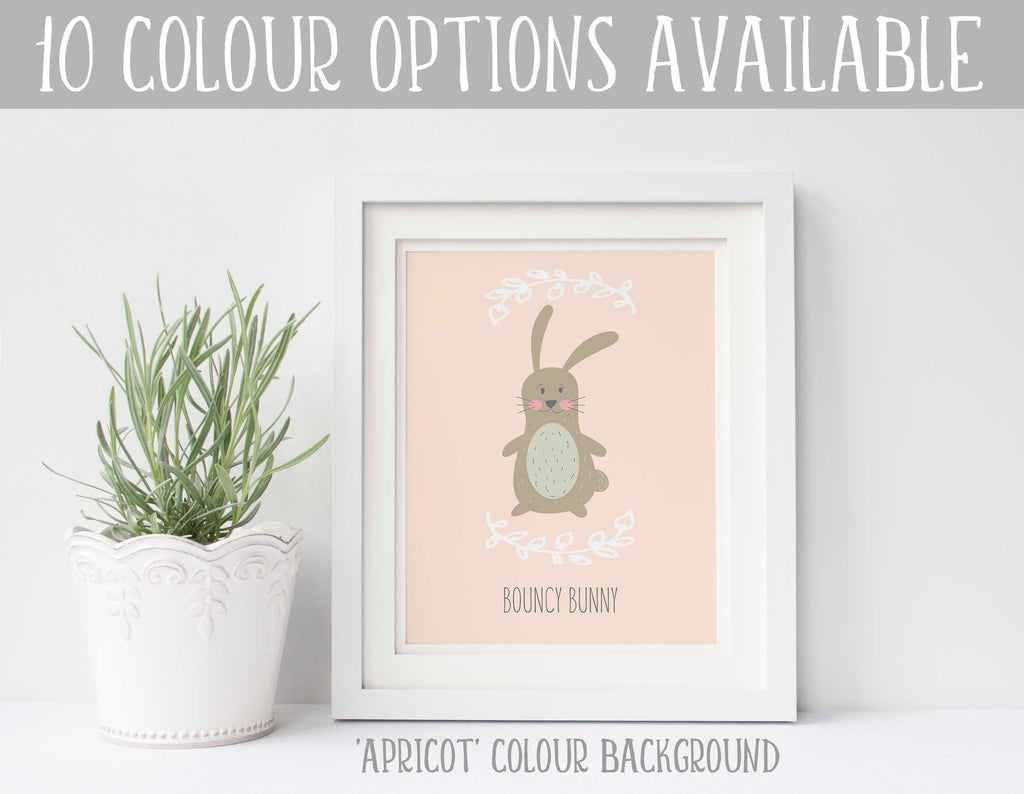 Bunny Nursery Decor, Bunny Nursery Print, Bunny Baby Room Decor Idea, custom bunny wall art, bunny themed baby room