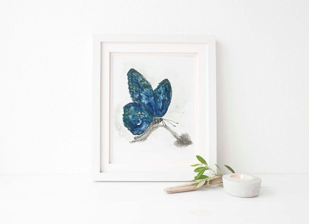 Butterfly Art Retirement Gifts for Women, Butterfly Painting, Watercolour Butterflies, Butterfly Wall Decor