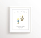 Psalm 91 Wall Art Communion Print, First Holy Communion Gifts for Boys