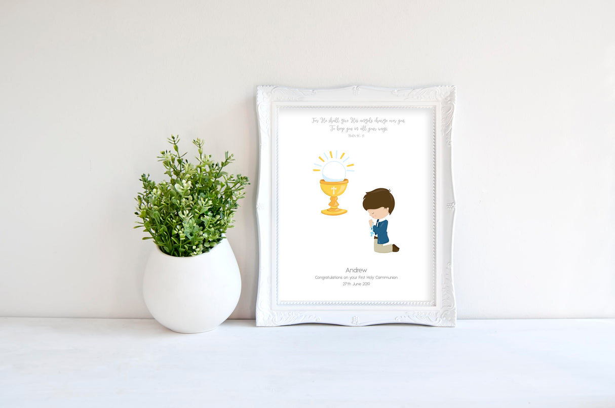 First Communion Gifts for Boys First Communion Gifts, Psalm 91 Print, Holy Communion Gift Girl, Religious Gifts