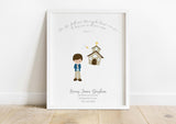 first communion gifts for boy from parents, first communion gifts for godson, personalized communion gifts, catholic gift