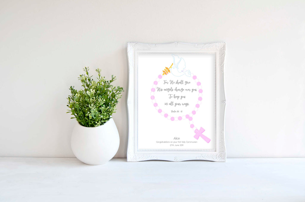Communion Gifts for Girls, first communion keepsakes, First Holy Communion Gift Ideas, Personalised Holy Communion keepsake 