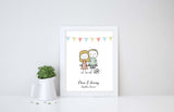 Custom couple pictures, custom couple presents, Couple Gift for Wedding, Couple Engagement Gift