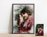 couple portraits drawing, custom couple illustration, couple portrait painting personalised, custom gifts for couples