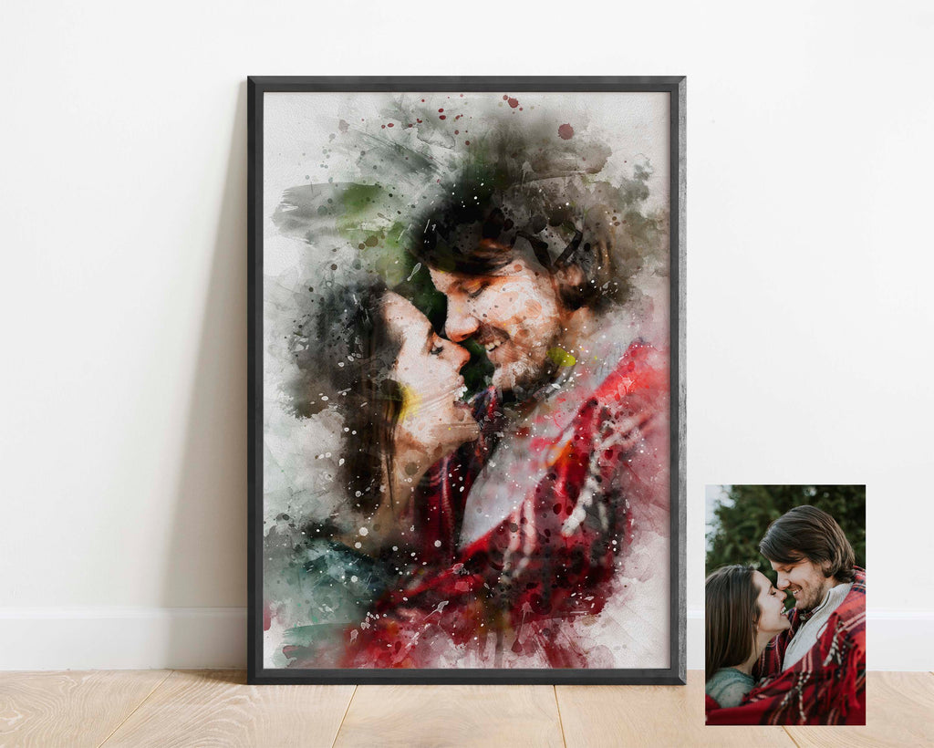 couple portraits drawing, custom couple illustration, couple portrait painting personalised, custom gifts for couples